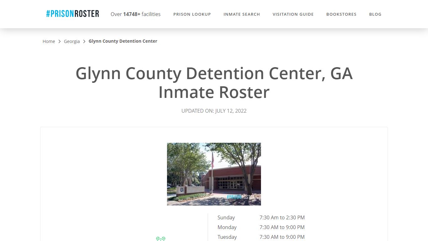 Glynn County Detention Center, GA Inmate Roster